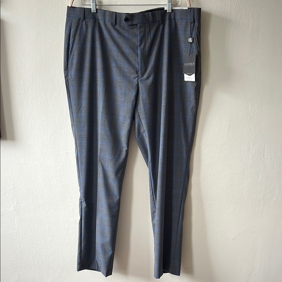 Lauren Ralph Lauren | Blue Dress Pants Classic Straight-Leg | Size 42W x 32L - Picture 1 of 5